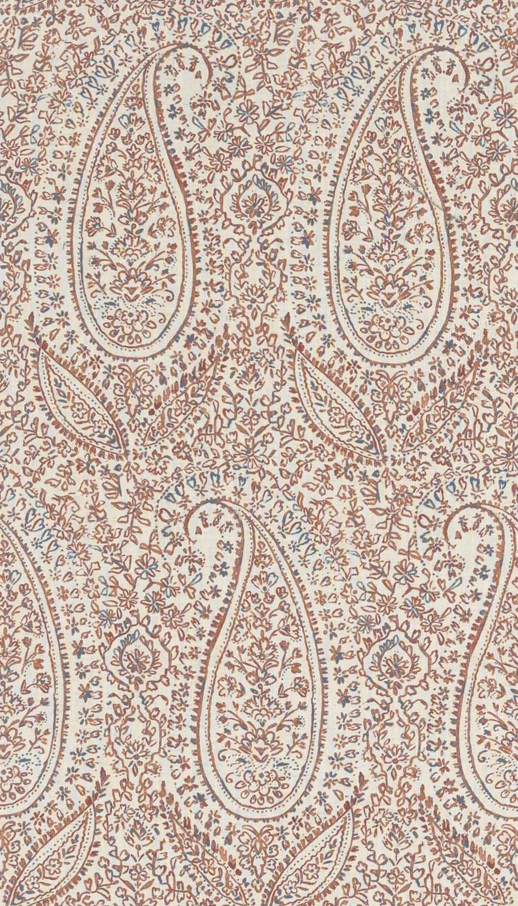 Calista Paisley Terracotta Sample - Image 2