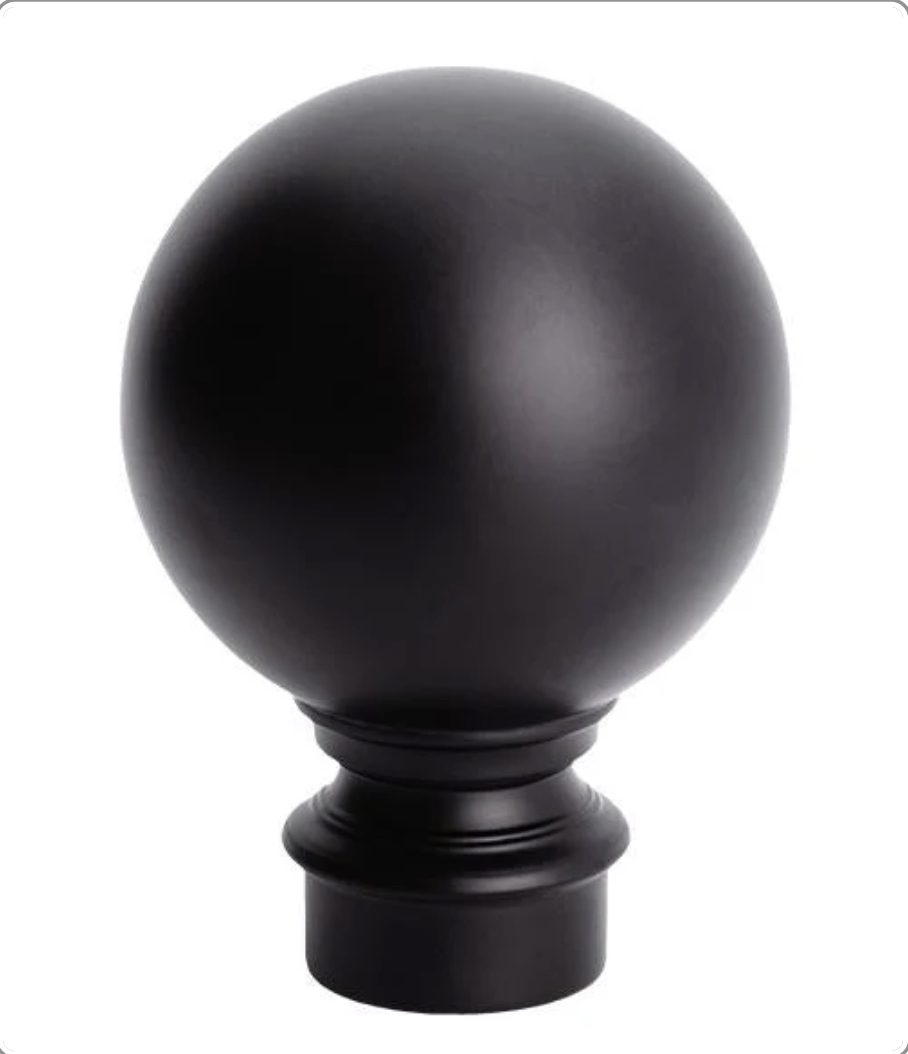 Ball Finial - Matte Black