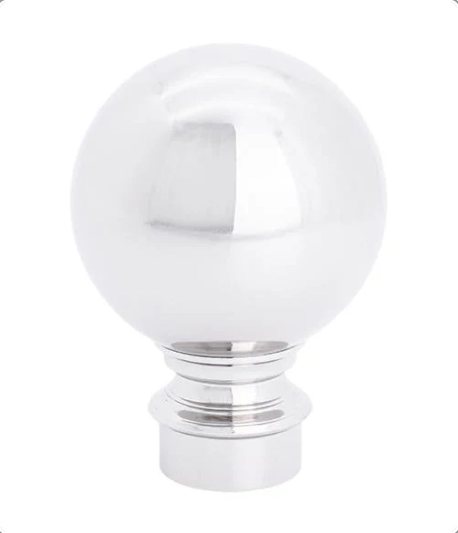 Ball Finial - Polished Nickel