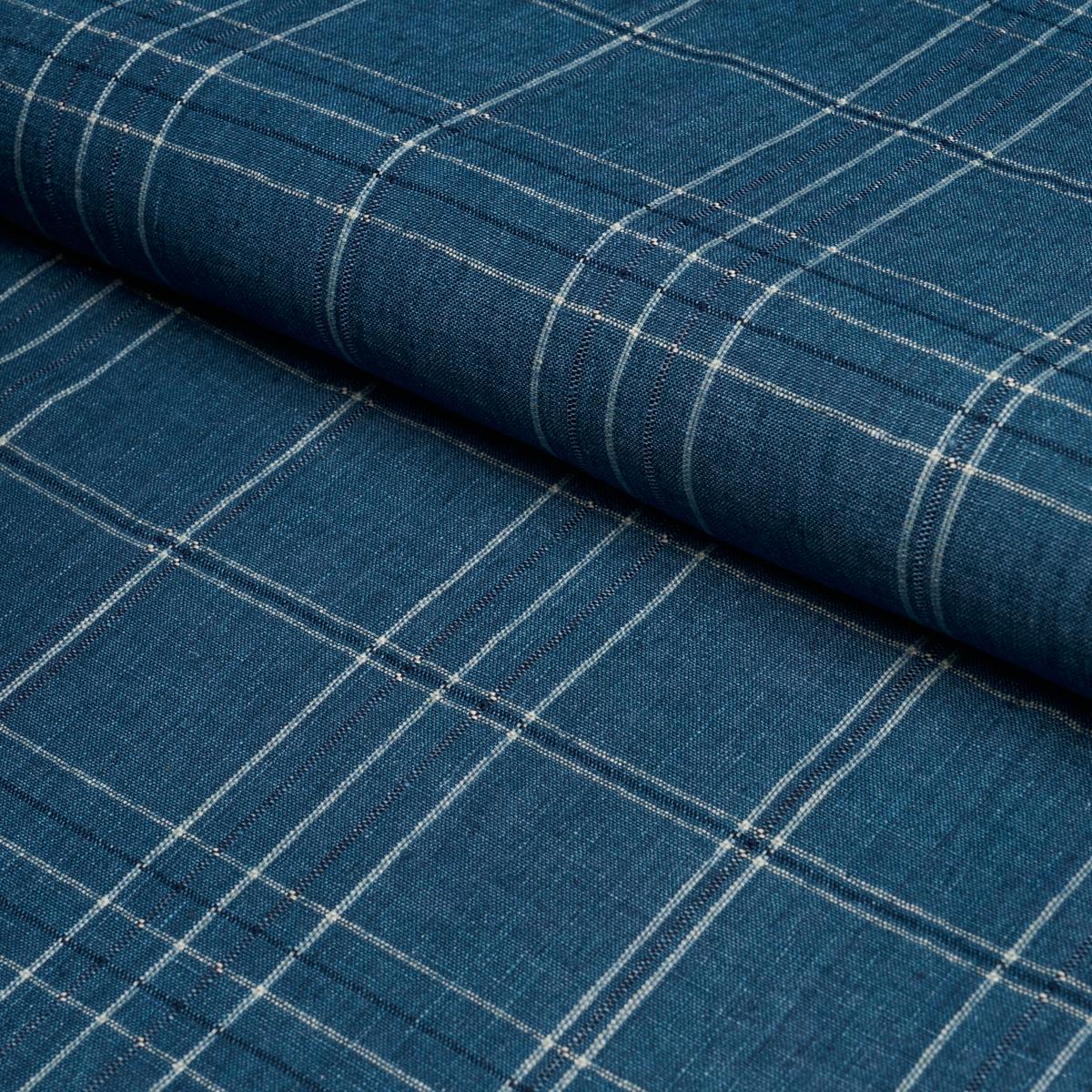 Nils Plaid Linen - Denim