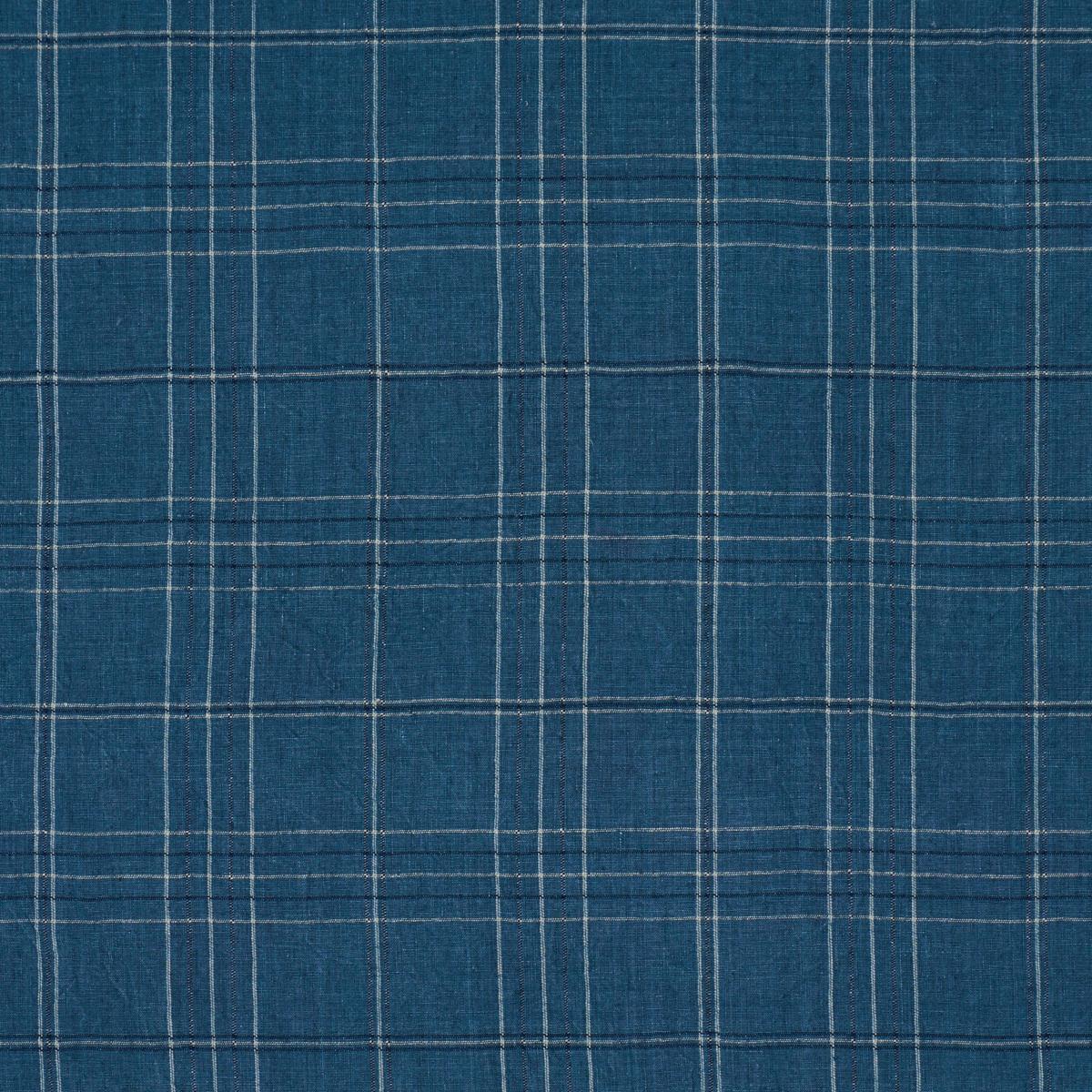 Nils Plaid Linen - Denim