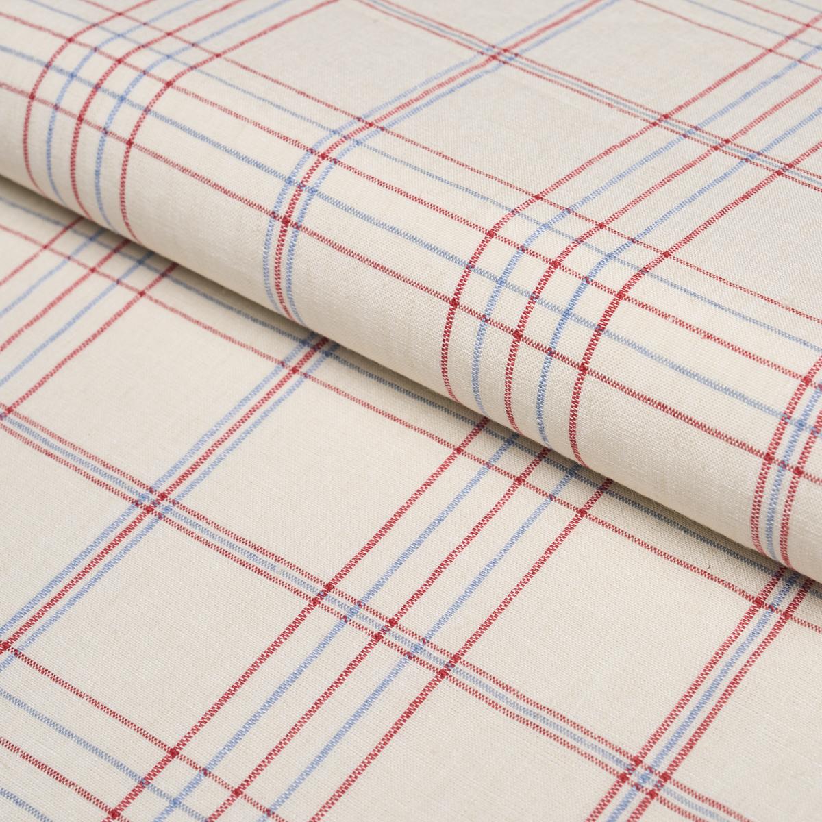 Nils Plaid Linen - Red