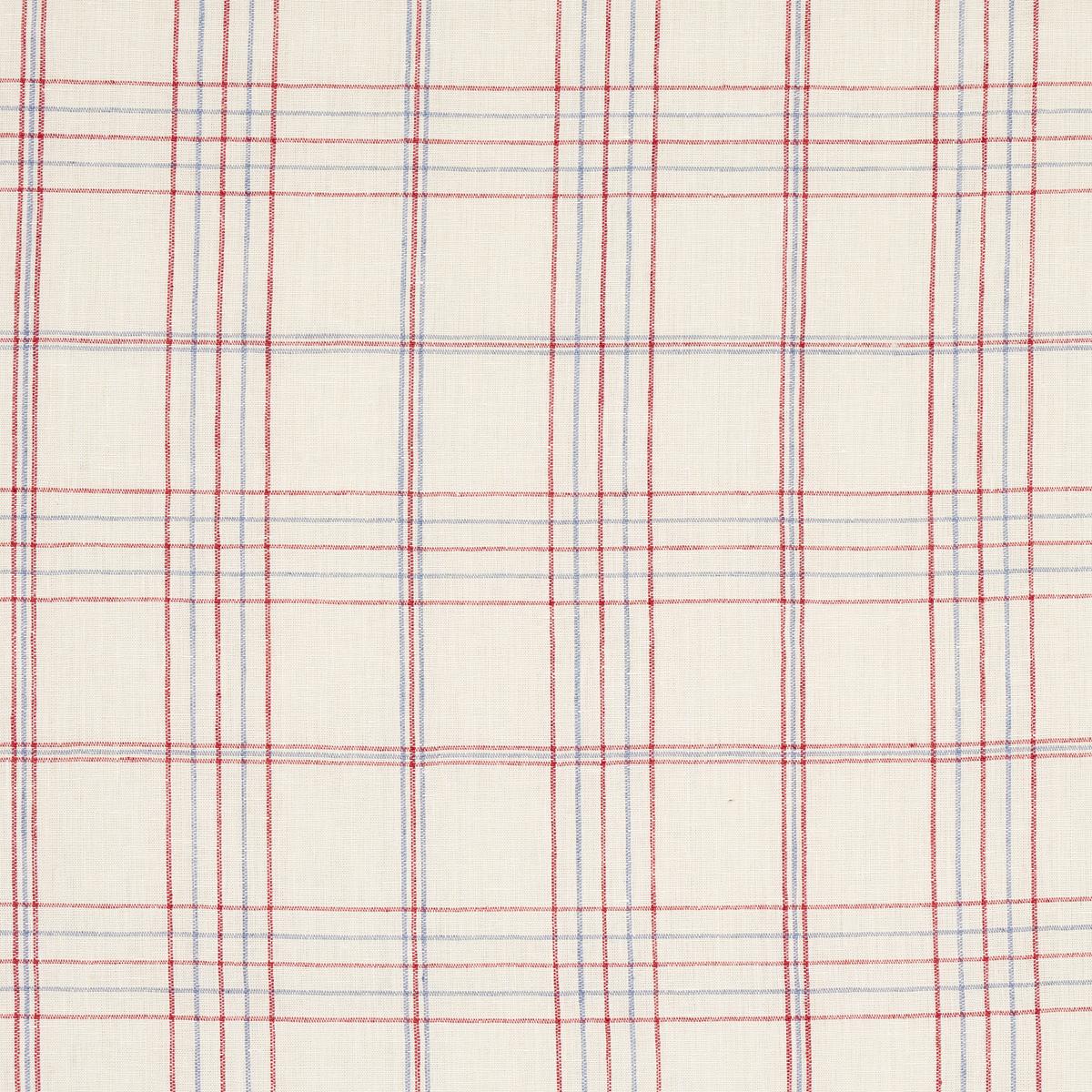 Nils Plaid Linen - Red