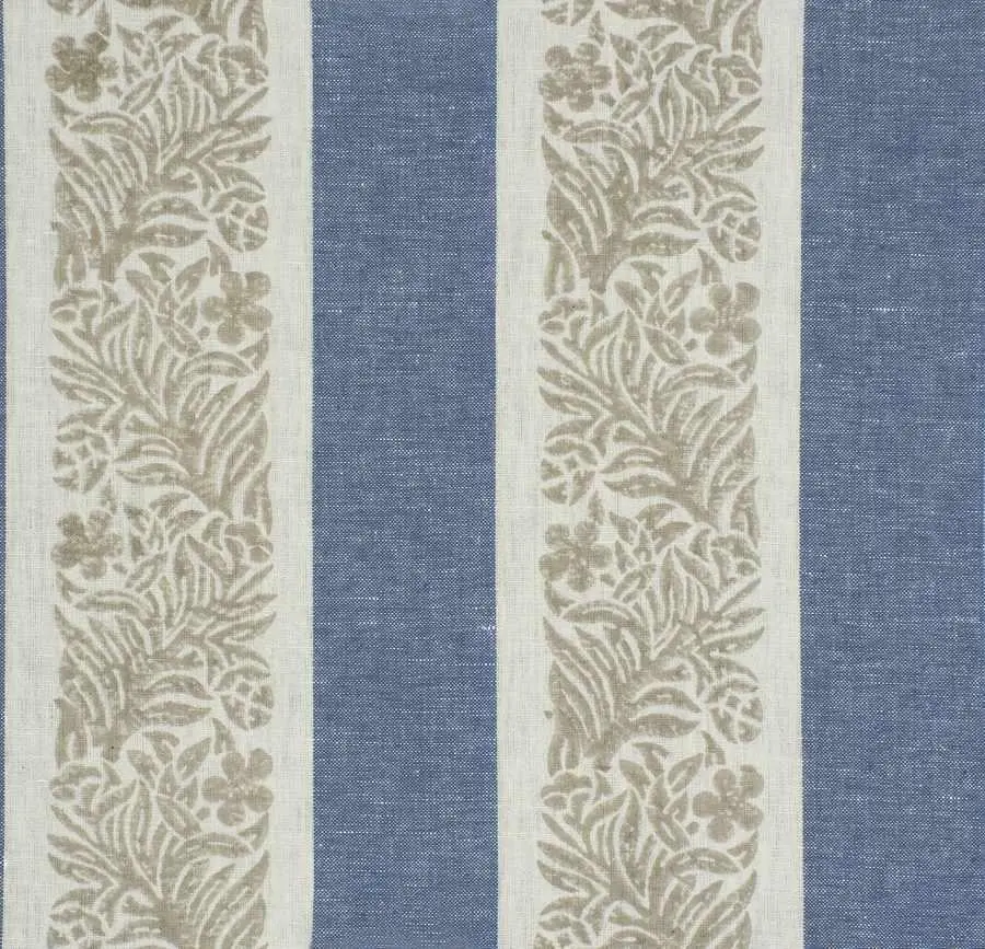 Tallulah Stripe Marine Roman Shade